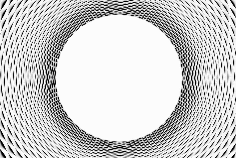 Monochrome Optical Vortex by Alessio Forlano — canvas wall art