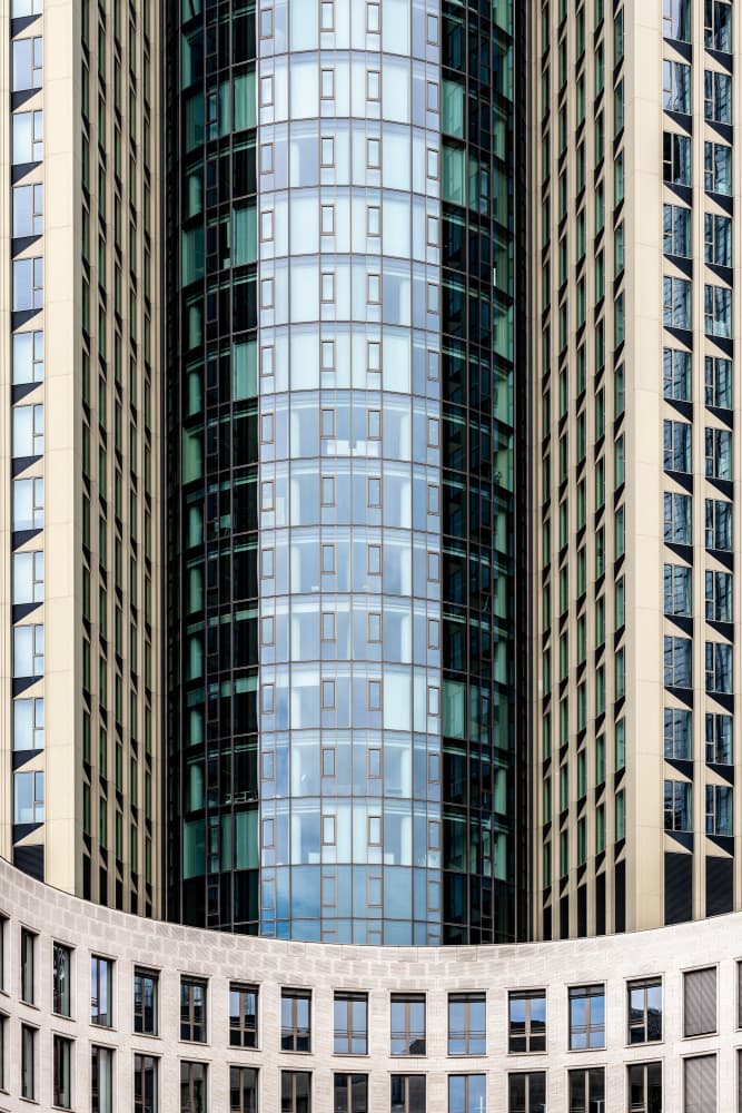 Urban Architectural Curve by Franco Tessarolo — canvas wall art