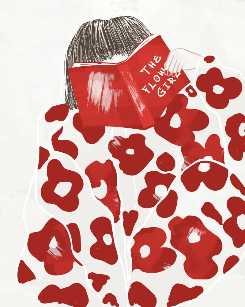 The Flower Girl by Sannel Larson — canvas wall art