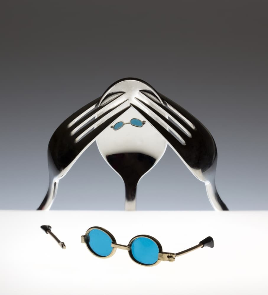 Playful Cutlery Sunglasses by Wieteke de Kogel — canvas wall art