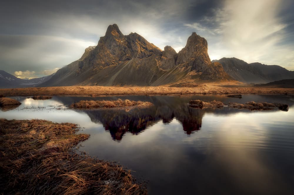 Dramatic Mountain Reflection by Martin Morávek — canvas wall art