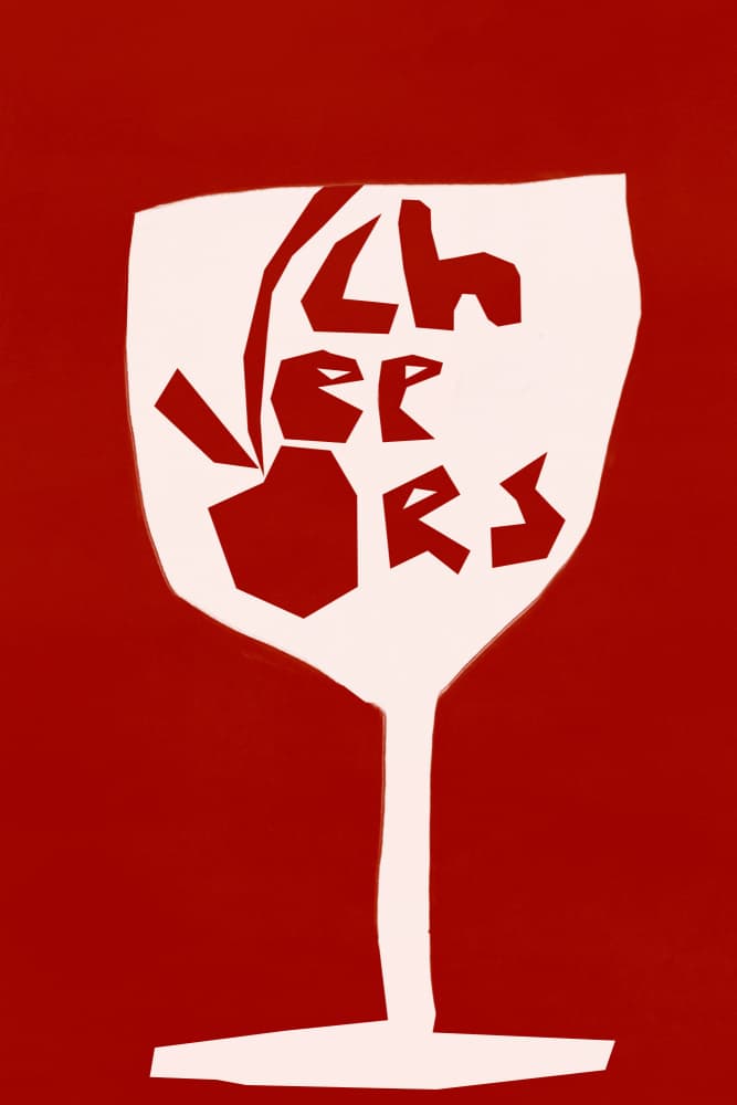 Cheers(red) by Treechild — canvas wall art