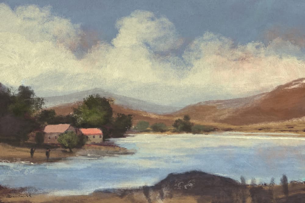 Lake Vista by Dan Hobday — canvas wall art