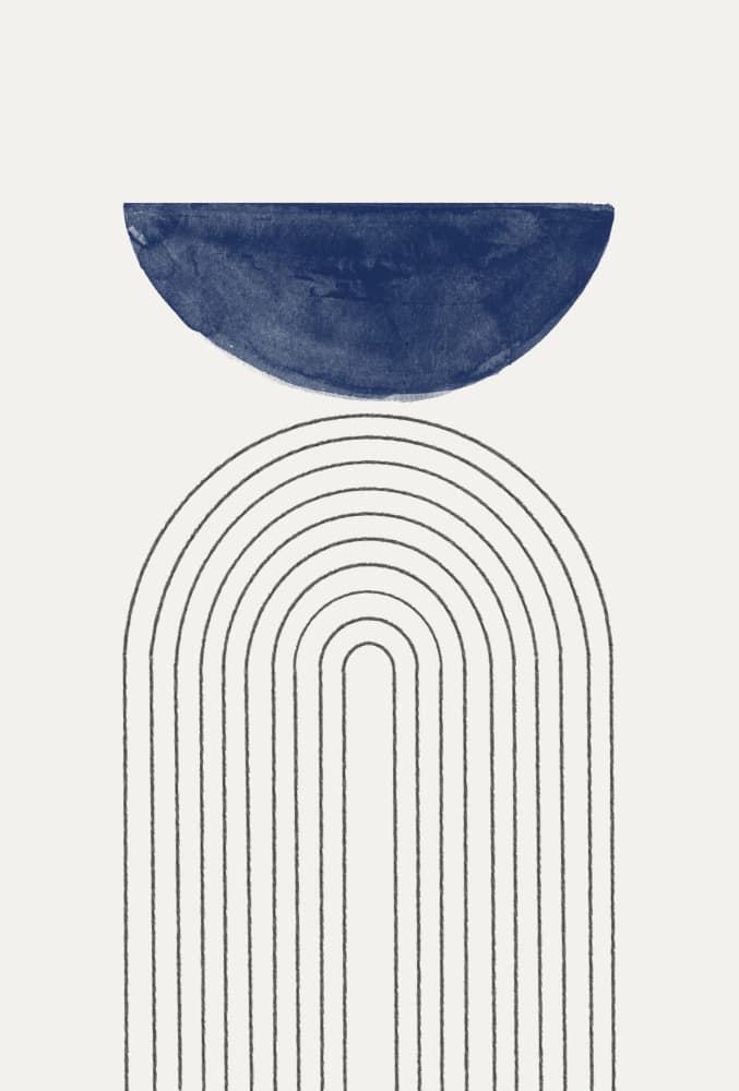 Curved Serenity by THE MIUUS STUDIO — canvas wall art