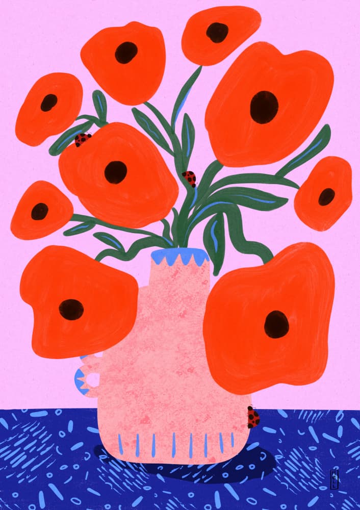 Cheerful Poppy Bouquet