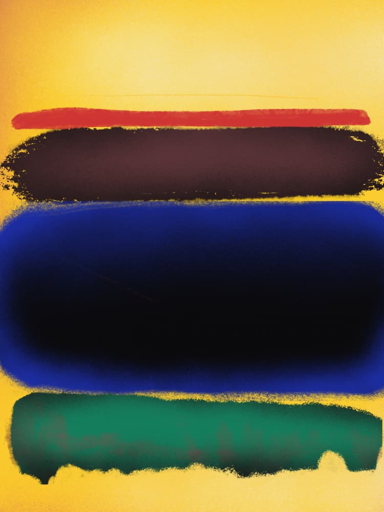 Deep Color Fields by Little Dean — canvas wall art