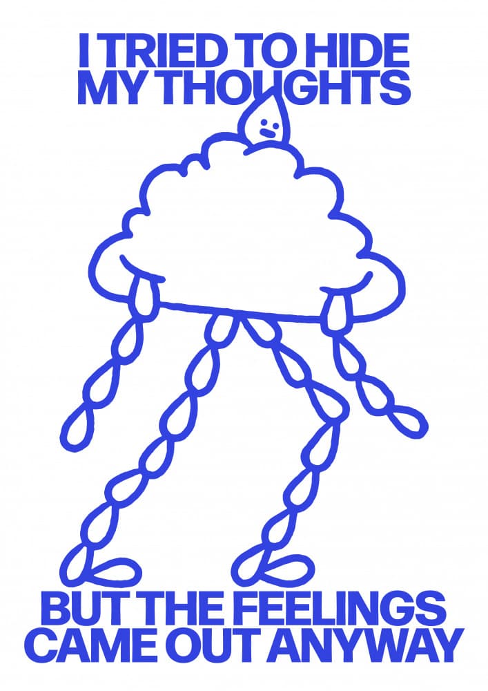 Cloud's Hidden Feelings by Eric Schwarz — canvas wall art