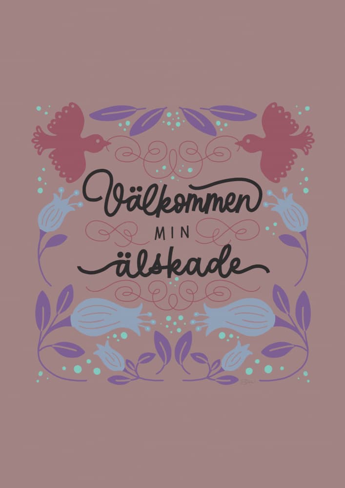Loving Swedish Welcome by Sofie Björkgren-Näse — canvas wall art