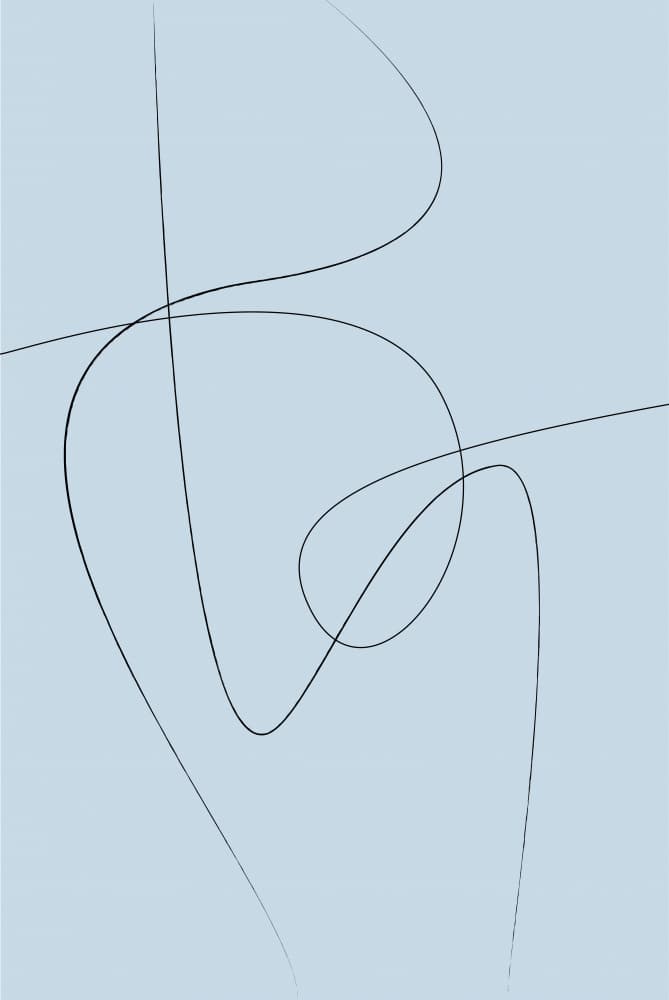 Minimal Flowing Lines by Oju Design — canvas wall art