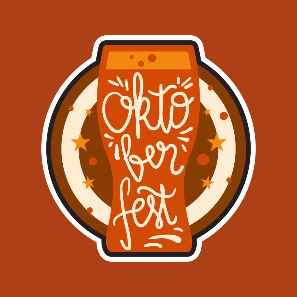 Oktoberfest Beer Glass by Marika Barsrsind — canvas wall art
