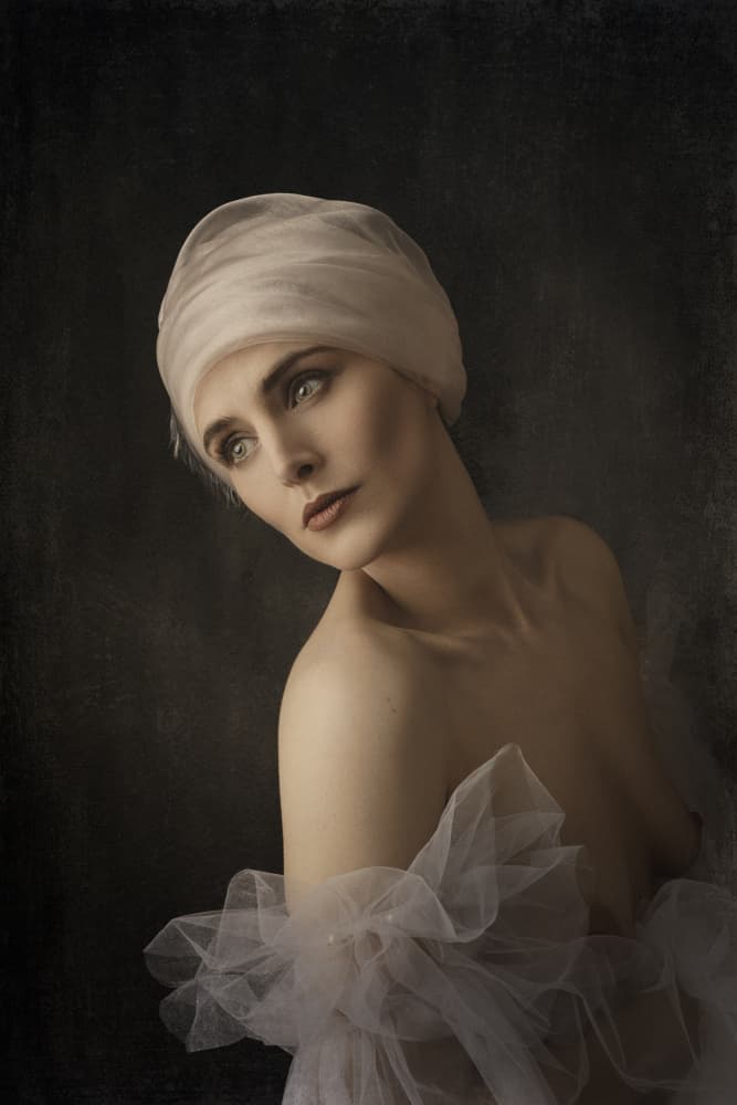 Pensive Elegant Woman by Eddie Kavanagh — canvas wall art