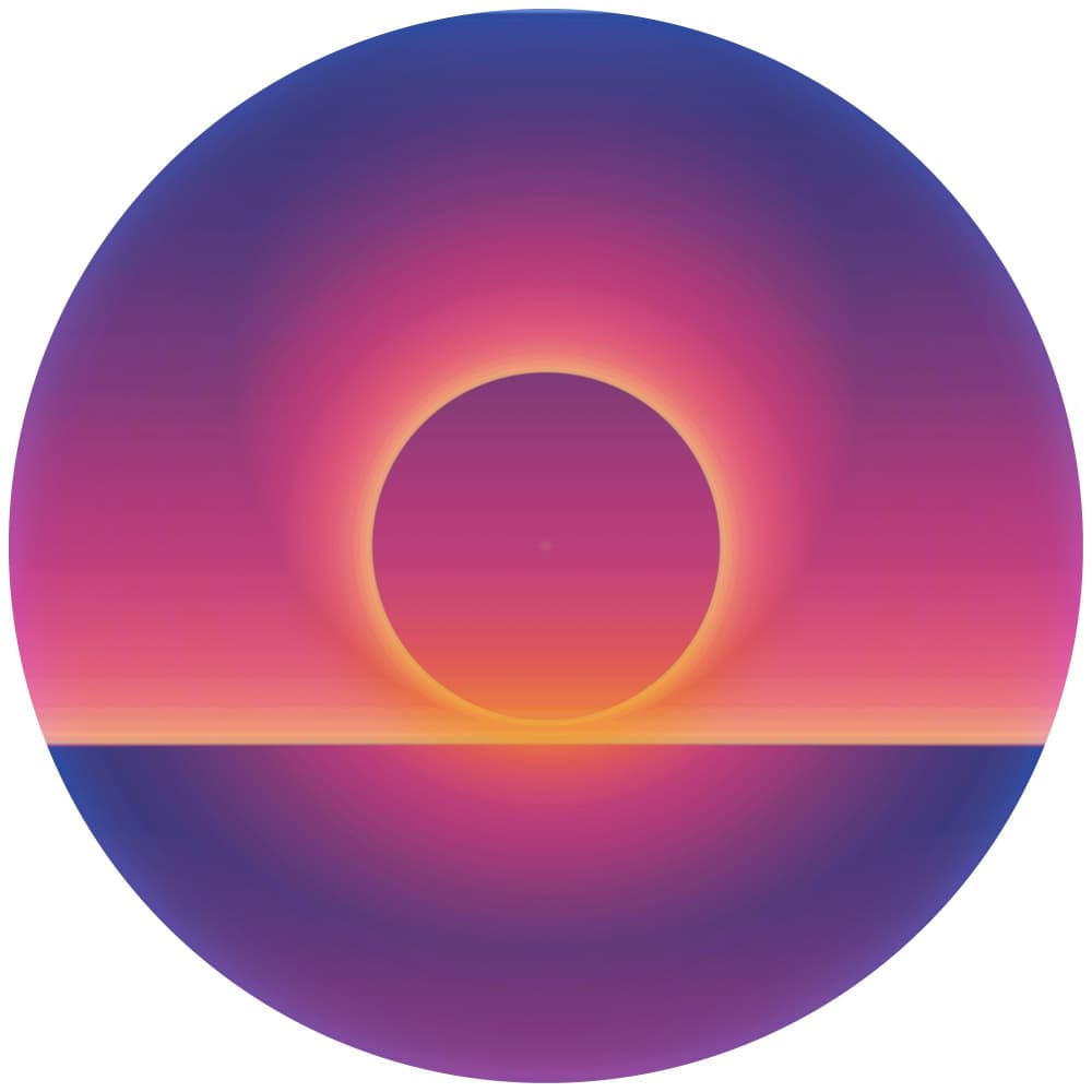 Vibrant Cosmic Horizon by PASLIER Morgan — canvas wall art