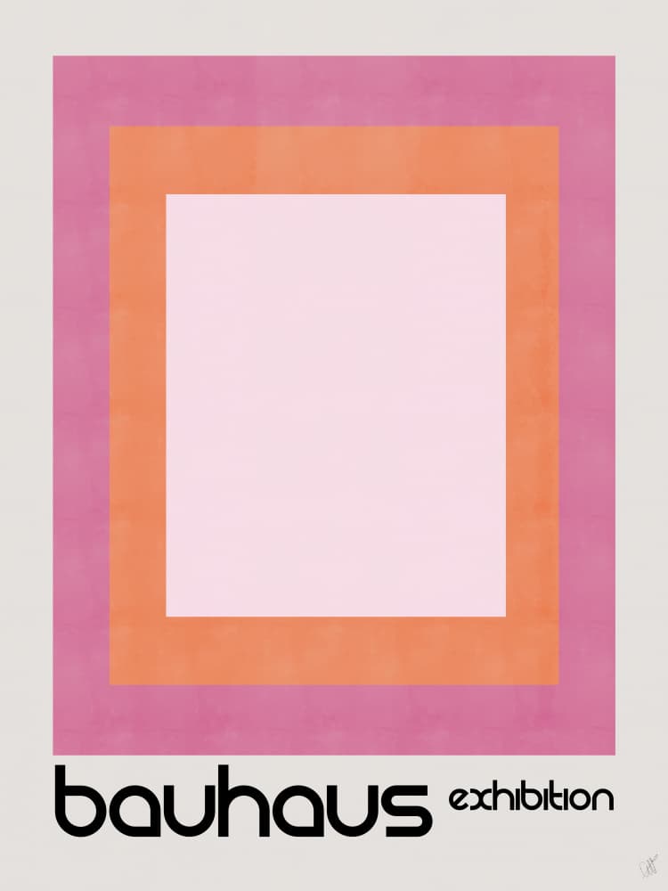 Modern Bauhaus Exhibition by Anne-Marie Volfova — canvas wall art