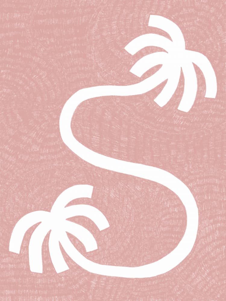 Modern Tropical Palms by Shatha Al Dafai — canvas wall art