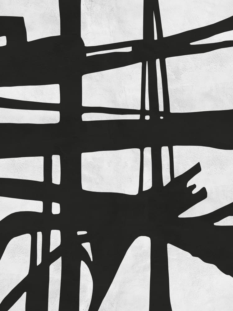 Bold Abstract Lines by Vitor Costa — canvas wall art