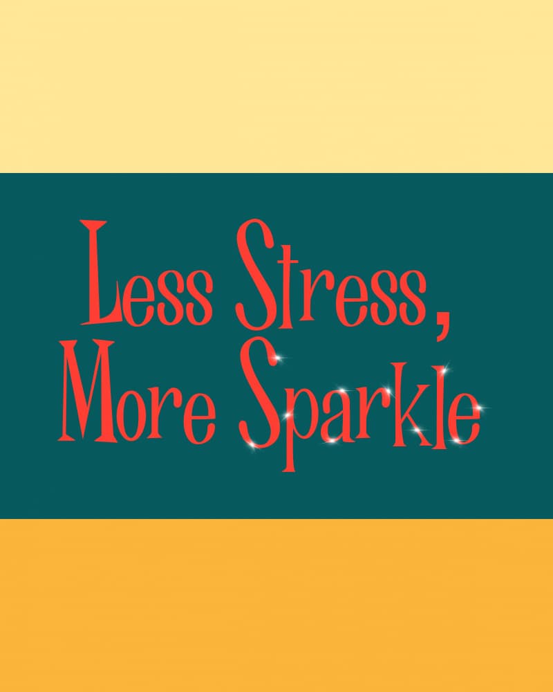 Less Stress More Sparkle by Deepthi s — canvas wall art
