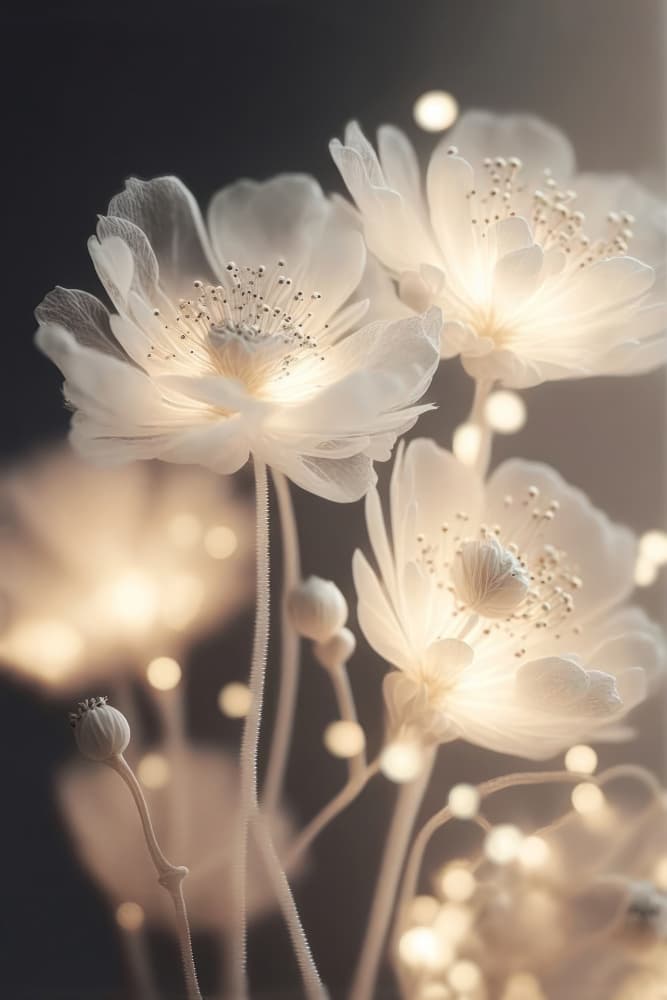 Glowing Petals by Treechild — canvas wall art