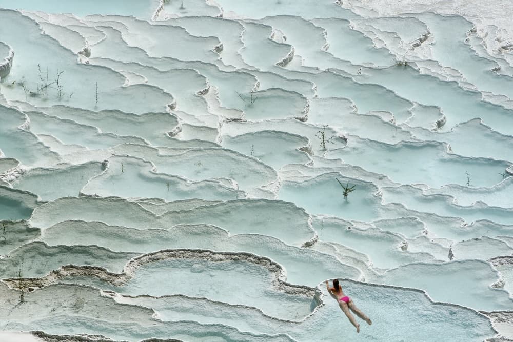 Tranquil Thermal Terraces by Igor Tinak — canvas wall art
