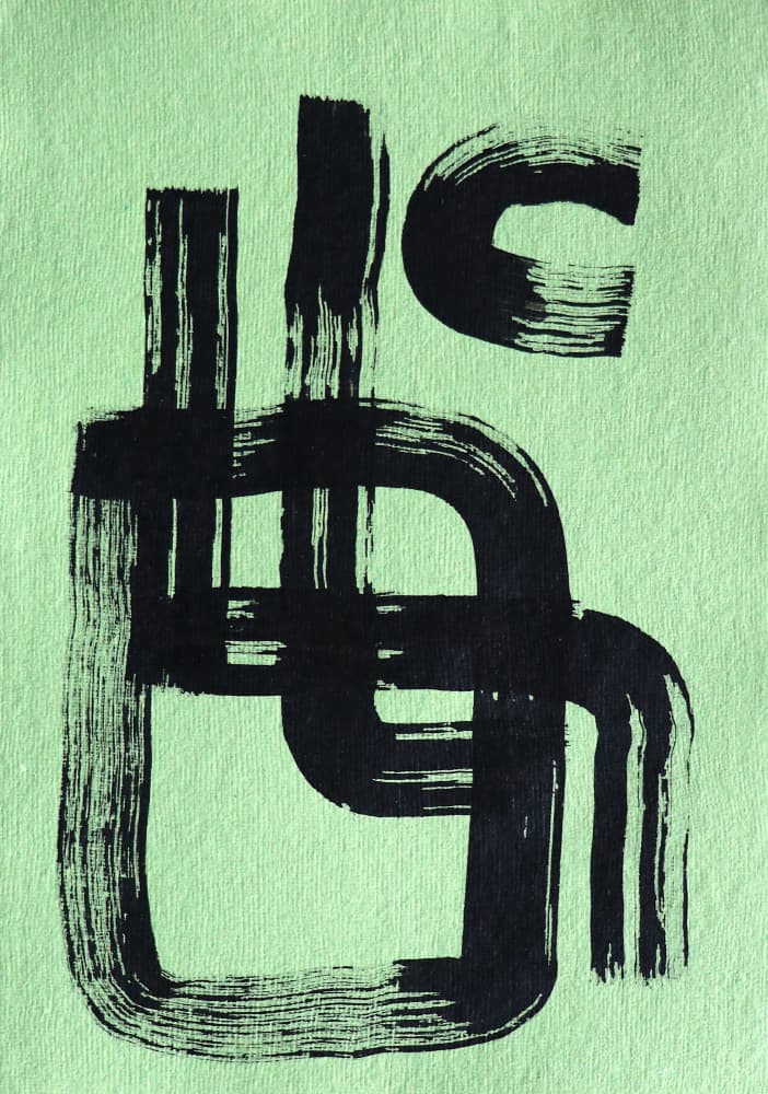 Abstract Green Flow by Santhosh ch — canvas wall art