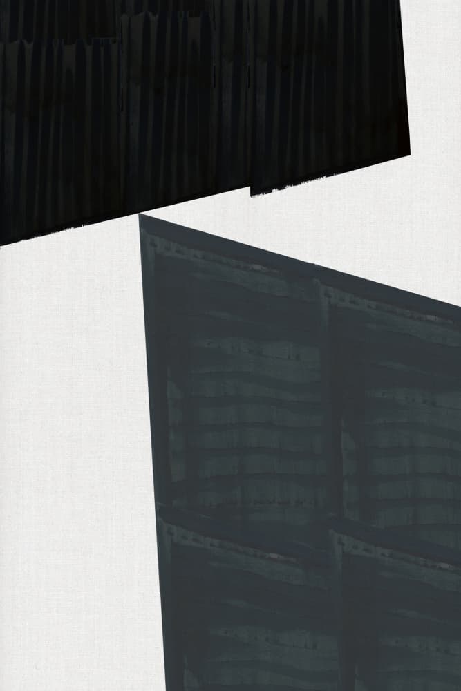 Geometric Dark Forms by cartissi — canvas wall art