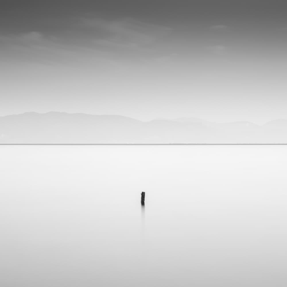 Minimalist Horizon Pole by Catalin Baican — canvas wall art