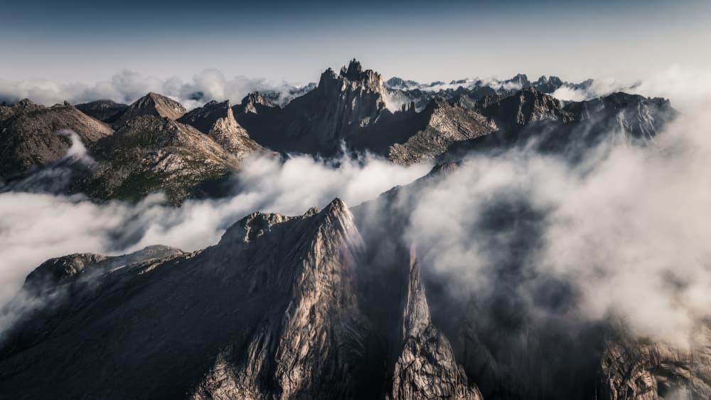 Peaks Above The Clouds by Yuan Cui — canvas wall art