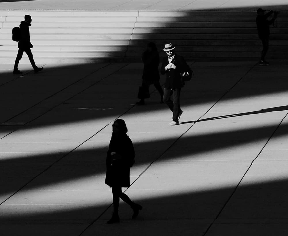 Urban Light And Shadows by Jian Wang — canvas wall art