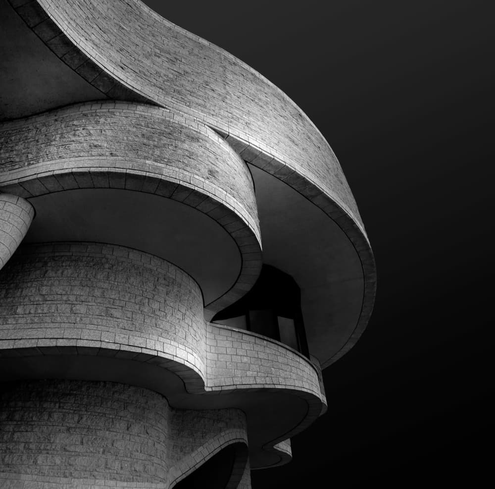 Flowing Modern Architecture by Ivan Huang — canvas wall art