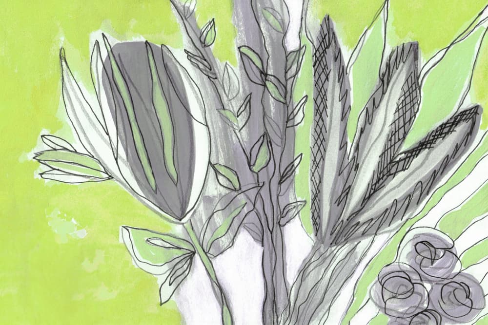 Fresh Green Botanicals by Lori Ann Folz — canvas wall art