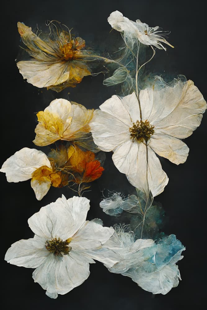 Delicate Blossom Dance by Treechild — canvas wall art
