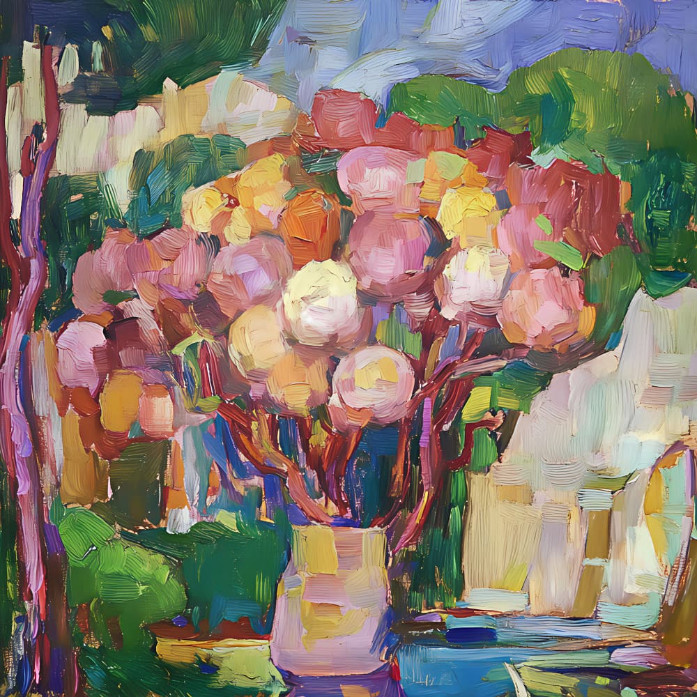 Vibrant Floral Still Life by Avanesova Elena — canvas wall art