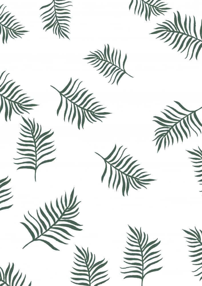 Tropical Leaf Pattern by Nicholas — canvas wall art
