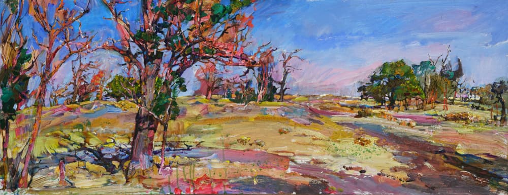Vibrant Hillside Path by Andrii Kutsachenko — canvas wall art
