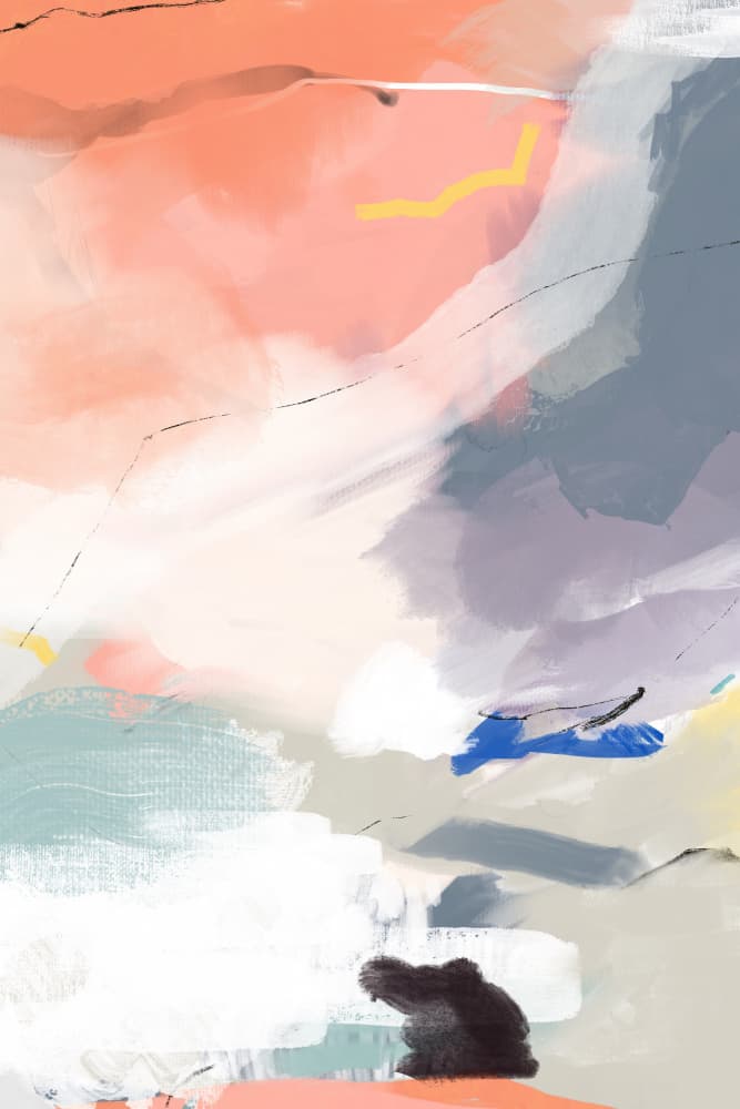 Modern Pastel Abstract by Jilli Darling — canvas wall art