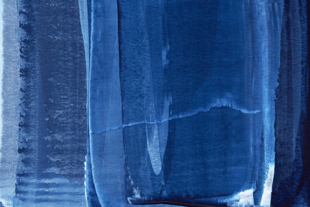 Blue Texture Flowing Vertical Lines by uplusmestudio — canvas wall art