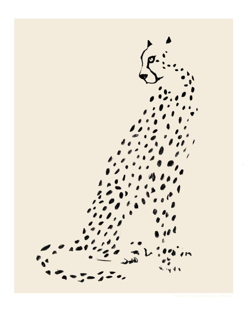 Pandc Leopard by Jenny Liz Rome — canvas wall art