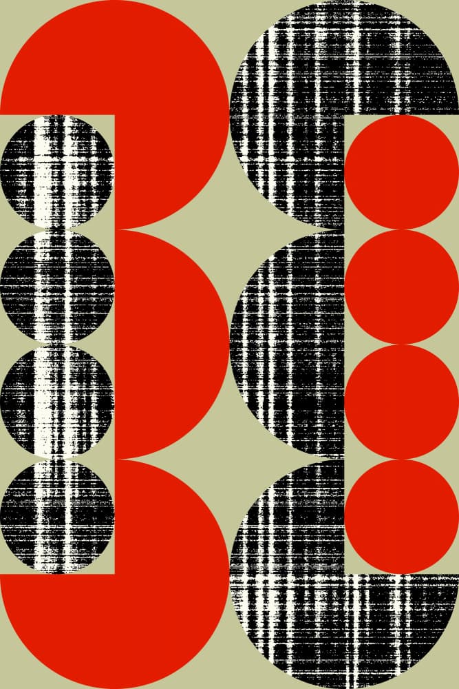 Bold Retro Geometry by Petr Strnad — canvas wall art