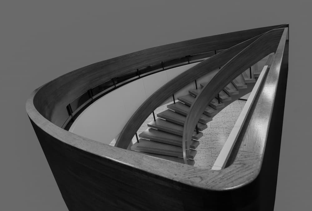 Elegant Spiral Staircase by Fan Lin (APA) — canvas wall art