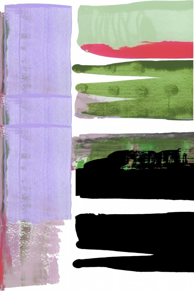 Modern Color Strokes by cartissi — canvas wall art