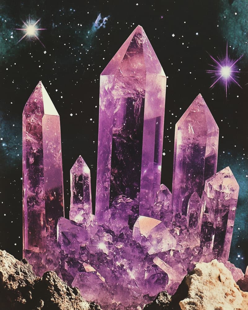 Mystical Amethyst Galaxy by Samantha Hearn — canvas wall art