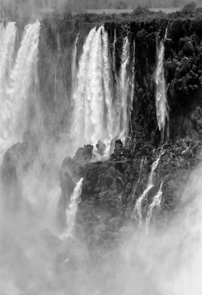 Powerful Jungle Waterfall by Mike Kreiten — canvas wall art