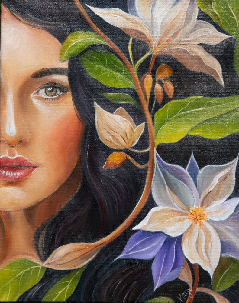 Woman in Bloom by Kay Shanley — canvas wall art