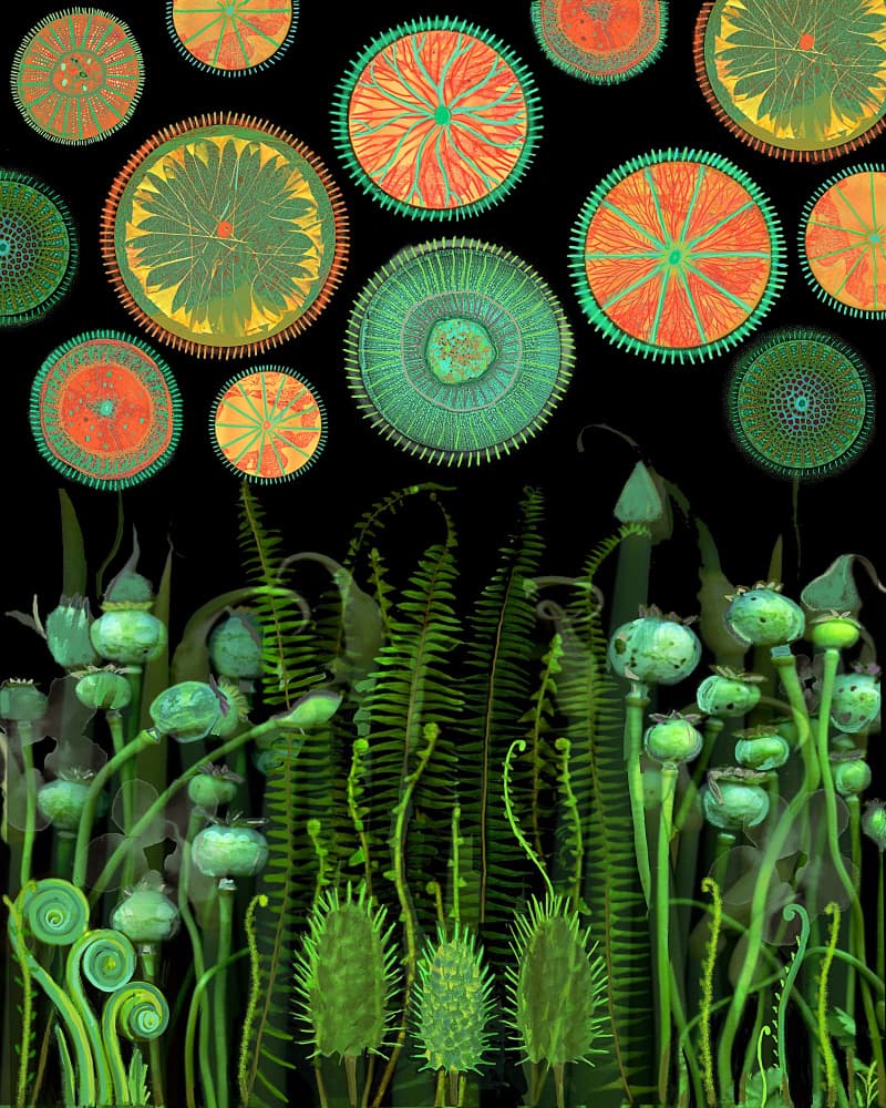 Fantasy Botanical Patterns by giovanna nicolo — canvas wall art