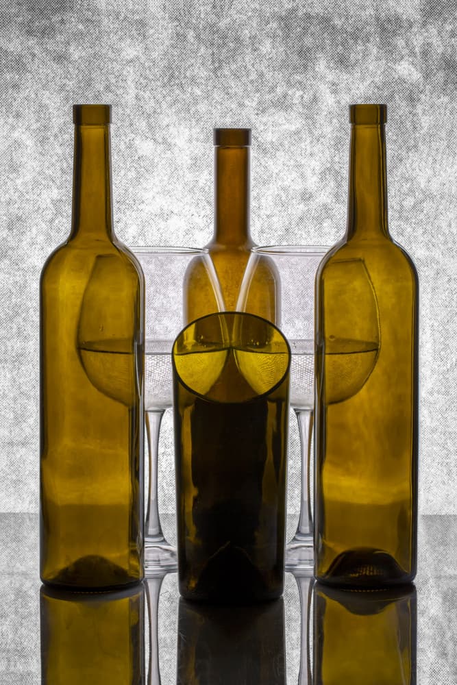 Reflective Bottles Still Life by Brig Barkow — canvas wall art