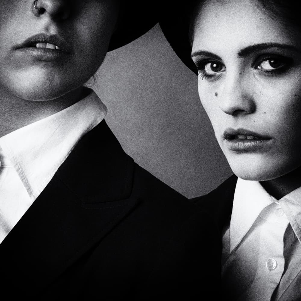 Intense Female Duo by Peter Schaller — canvas wall art