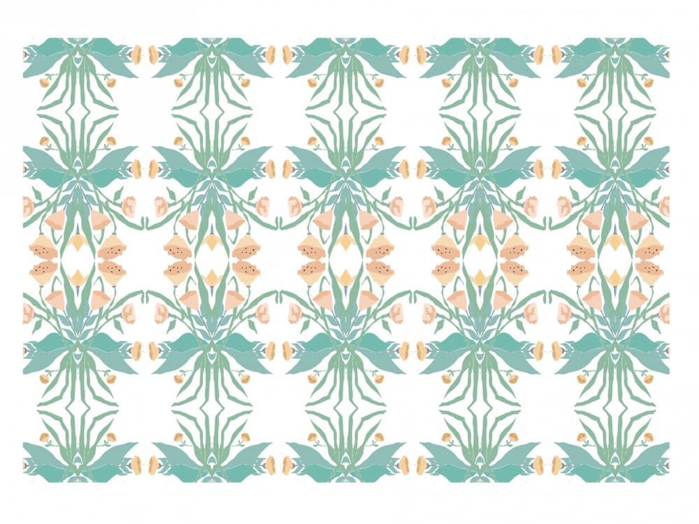 Soft Botanical Pattern by Breanna Megan Studio — canvas wall art