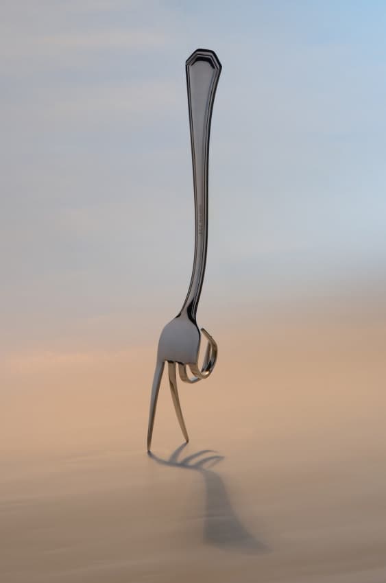 Walking Fork Reflection by David Caballero — canvas wall art