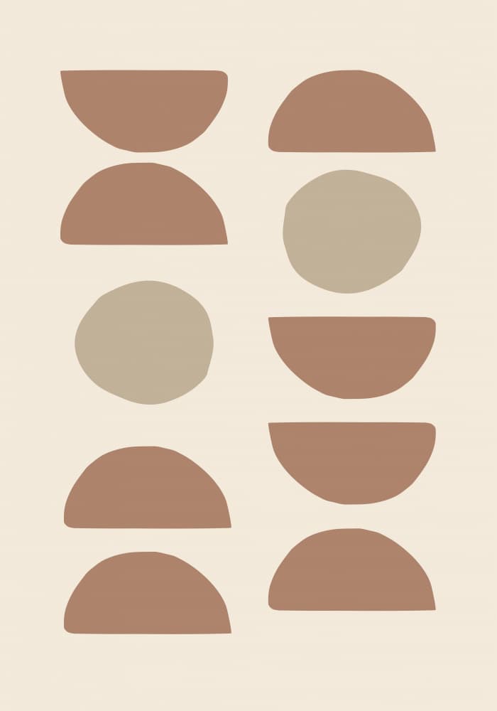 Earthy Abstract Shapes by Pictufy Studio — canvas wall art