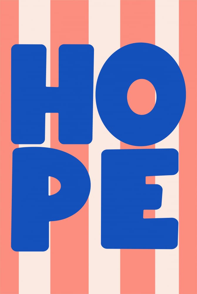Bold Hope Stripes by Melloi Art Prints — canvas wall art