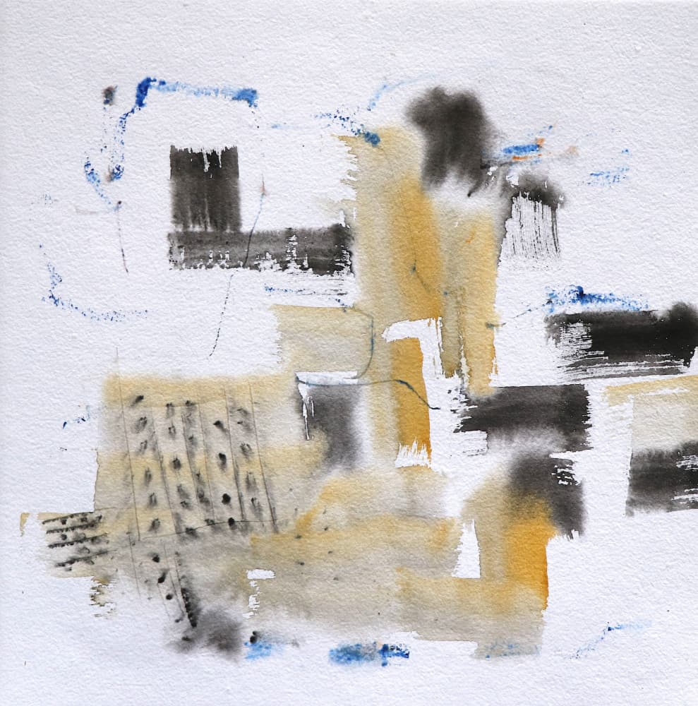 Textured City Abstract by Santhosh ch — canvas wall art